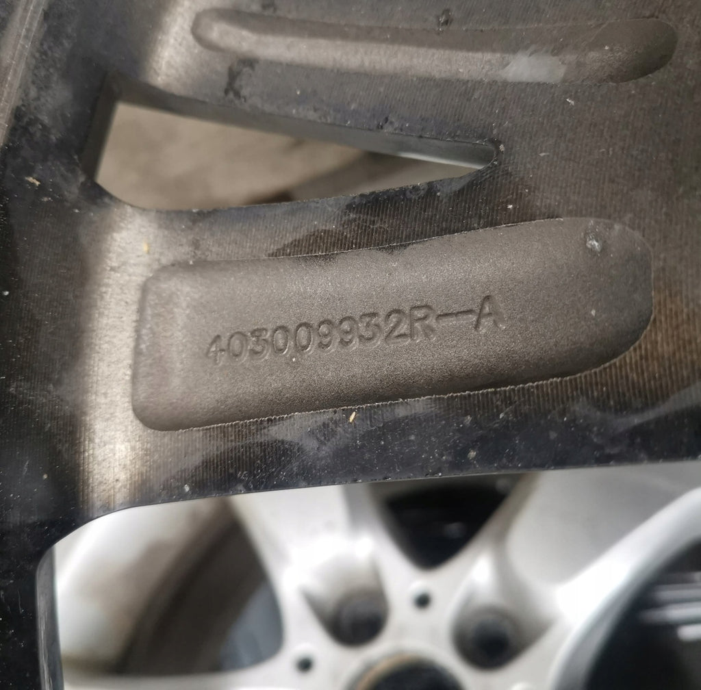 1x Alufelge 19 Zoll 7.0" 5x114.3 45ET Glanz Schwarz 403009932R Renault Koleos Ii FEL2498483143so
