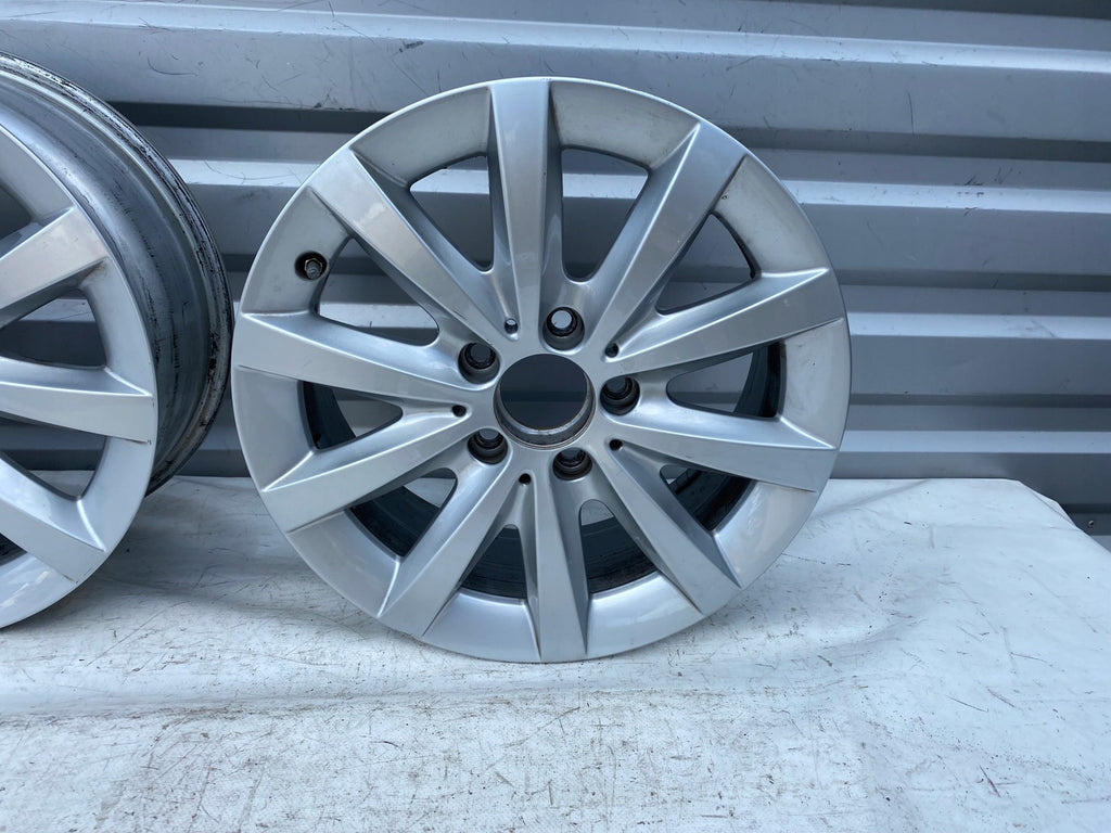 4x Alufelge 16 Zoll 6.5" 5x112 49ET Glanz Silber A2464010500 Audi Rim Wheel