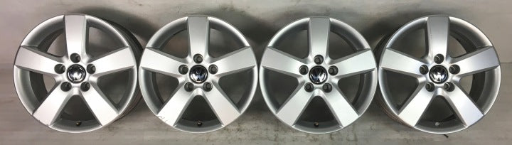 4x Alufelge 16 Zoll 6.5" 5x112 50ET T0601025M VW Golf VII Plus Touran Rim Wheel FEL2900469458ux