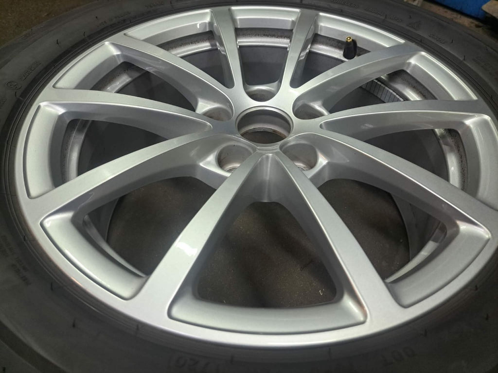 4x Alufelge 17 Zoll 7.5" 5x112 36ET Glanz Silber 4K0601025 Audi A4 A3 I FEL7231185277fo