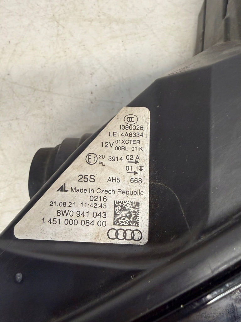 Frontscheinwerfer Audi A4 B9 8W0941043 Xenon Links Scheinwerfer Headlight SCH2107091774wq