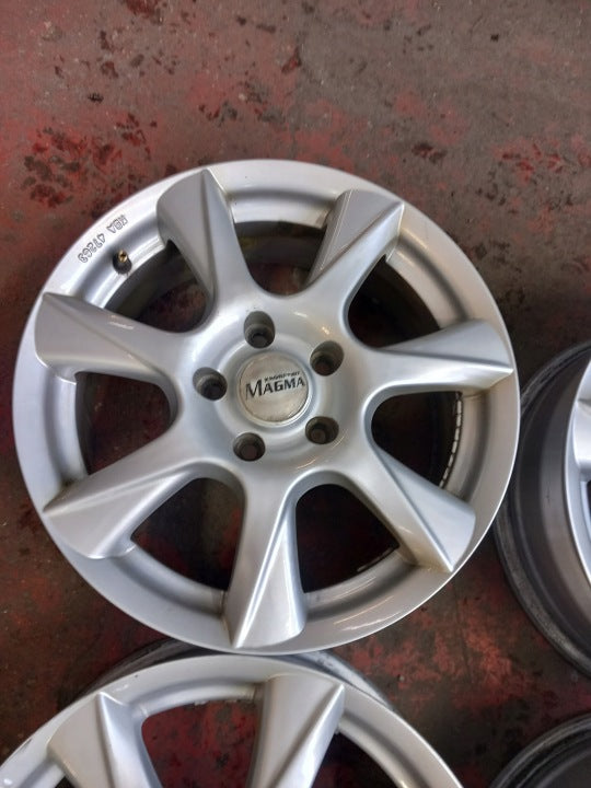 4x Alufelge 16 Zoll 6.5" 5x114.3 40ET Hyundai I I40 Outlander Rim Wheel FEL7212860503gm
