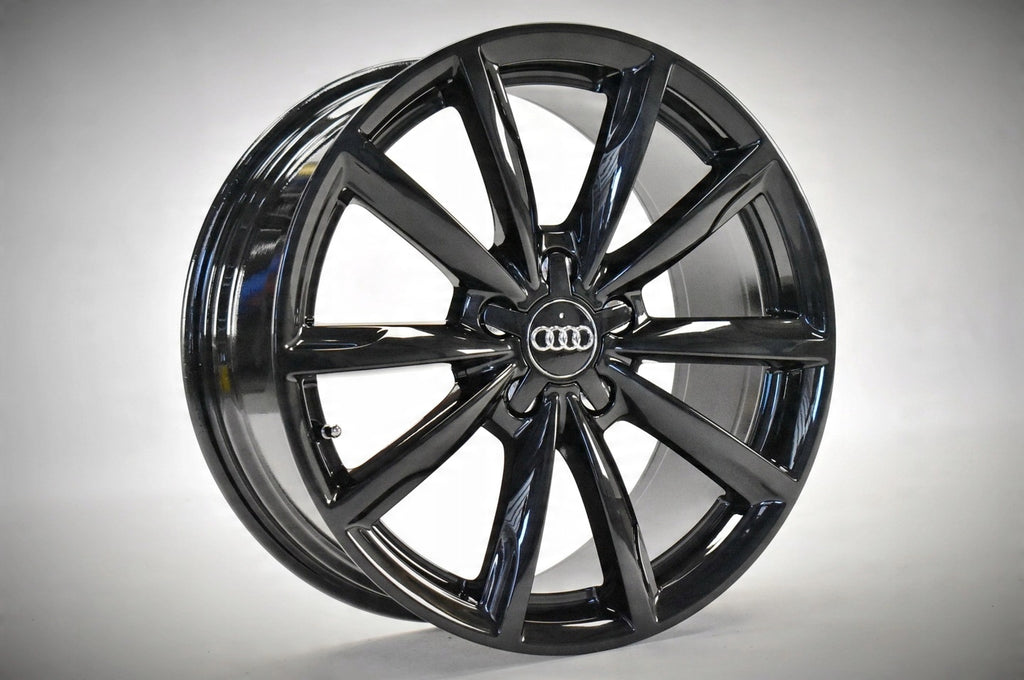 4x Alufelge 18 Zoll 8.0" 5x112 48ET Glanz Schwarz 4F0601025CP Audi A6 C6