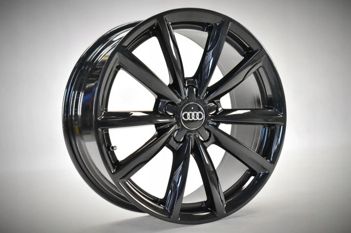 4x Alufelge 18 Zoll 8.0" 5x112 48ET Glanz Schwarz 4F0601025CP Audi A6 C6 FEL1362462969sa