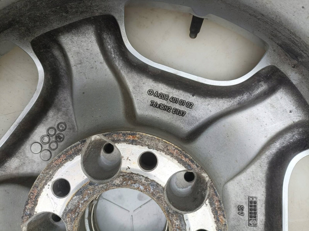 1x Alufelge 16 Zoll 7.0" 5x112 37ET 2084010102 Mercedes-Benz Clk A208 Rim Wheel