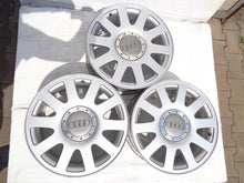 Load image into Gallery viewer, 1x Alufelge 16 Zoll 7.0&quot; 5x112 45ET Glanz Silber 4A0601025P Audi B5 Rim Wheel