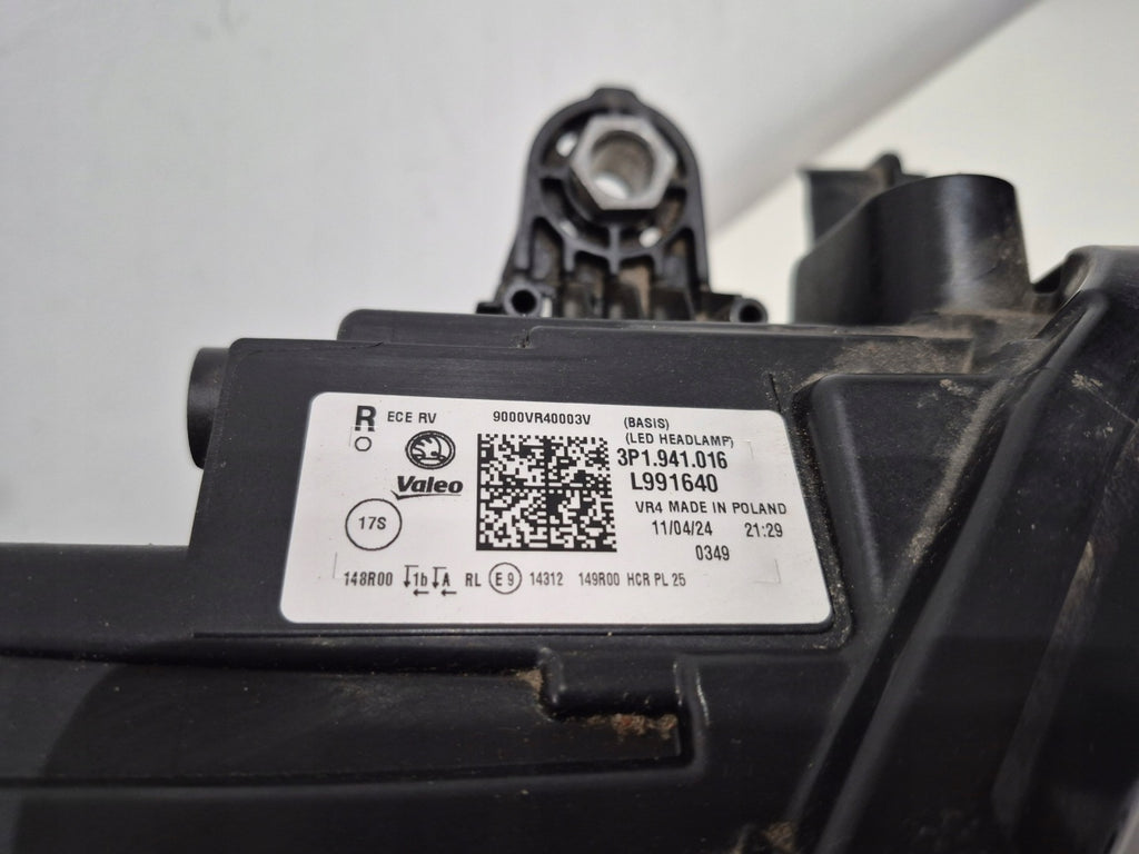 Frontscheinwerfer Skoda Superb I 3P1941016 LED Rechts Scheinwerfer Headlight SCH9178179440pp