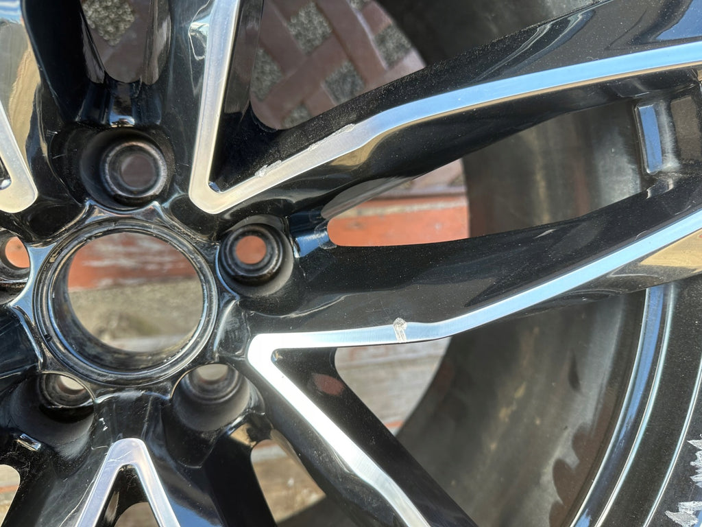 1x Alufelge 21 Zoll 9.5" 5x112 25ET Glanz Schwarz 4G0601025 Audi A6 Rim Wheel FEL4466891821ss