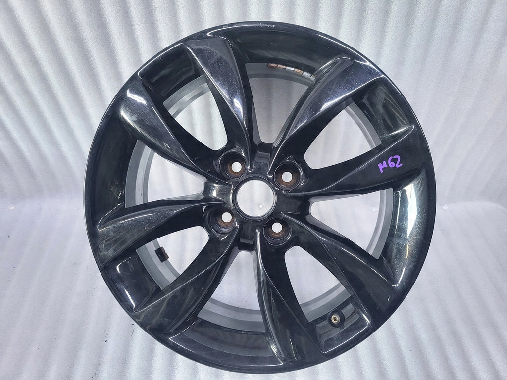 1x Alufelge 16 Zoll 6.5" 4x100 40ET Glanz Schwarz 13378580 0P072 Opel Corsa