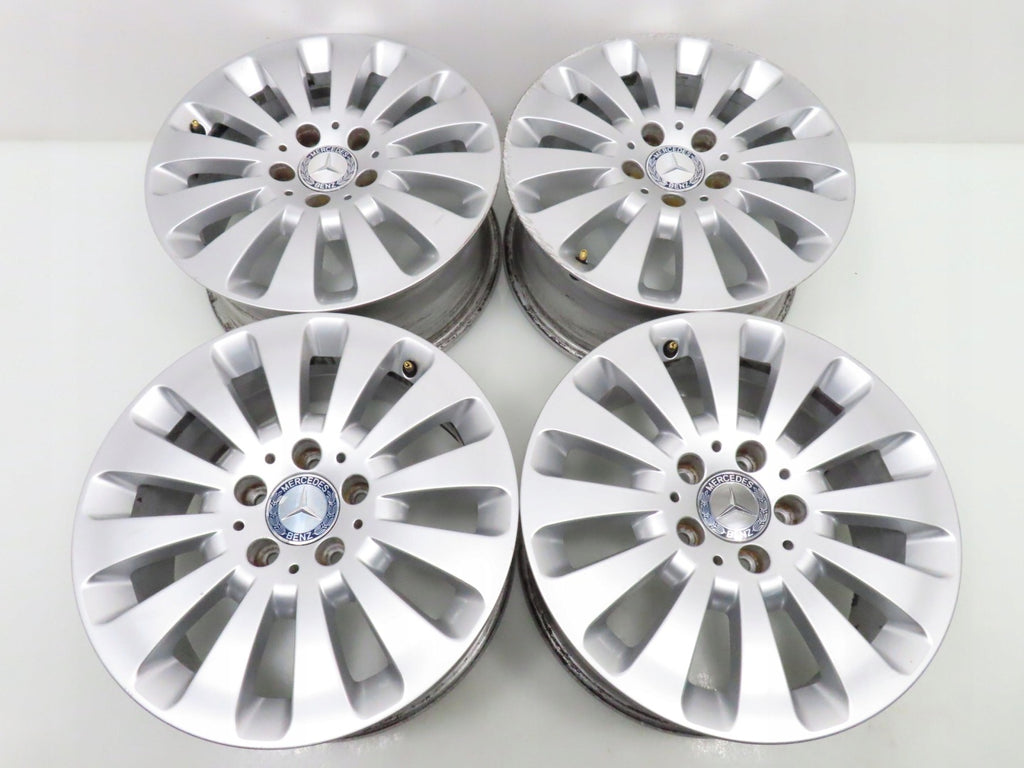 4x Alufelge 16 Zoll 7.0" 5x112 43ET Silber A2044010602 Mercedes-Benz W204 FEL9993213524qb