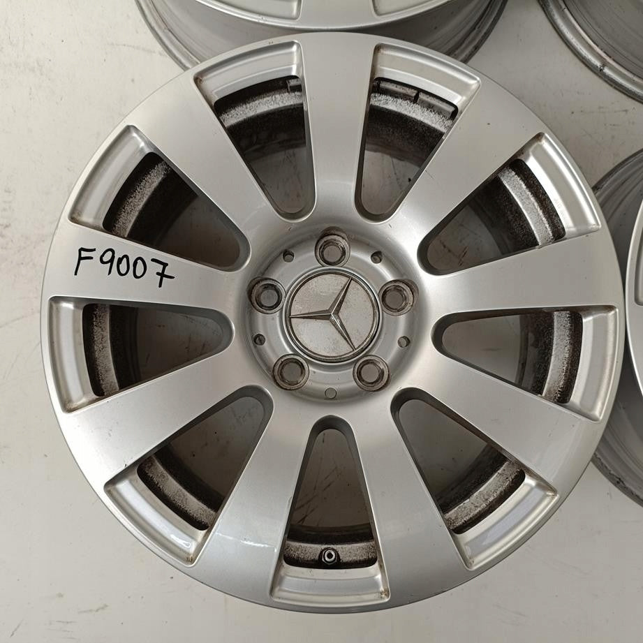 4x Alufelge 16 Zoll 7.0" 5x112 38ET Glanz Silber A2124010002 Mercedes-Benz W212 FEL5812353975ao