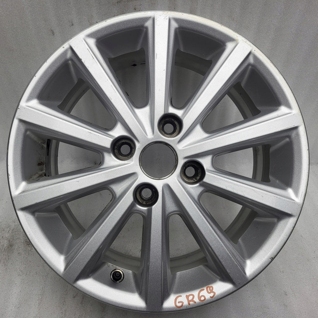 1x Alufelge 16 Zoll 6.5" 4x100 47 5ET Glanz Silber C1BC-RA Ford Fiesta I FEL9754622707hs