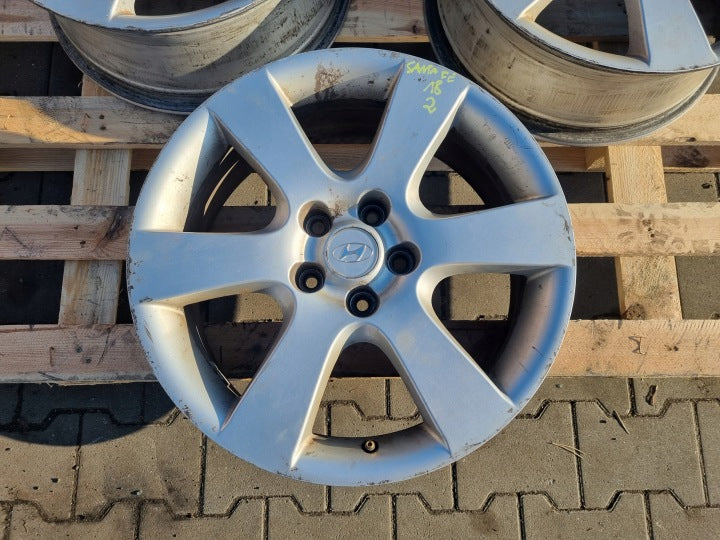 1x Alufelge 18 Zoll 7.0" 5x114.3 41ET 529102B180 Hyundai Santa Fe Rim Wheel FEL7932911091de