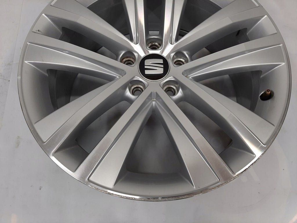 1x Alufelge 18 Zoll 7.5" 5x112 35ET Glanz Silber 7N0601025F Seat Alhambra Sharan FEL8824549749zt