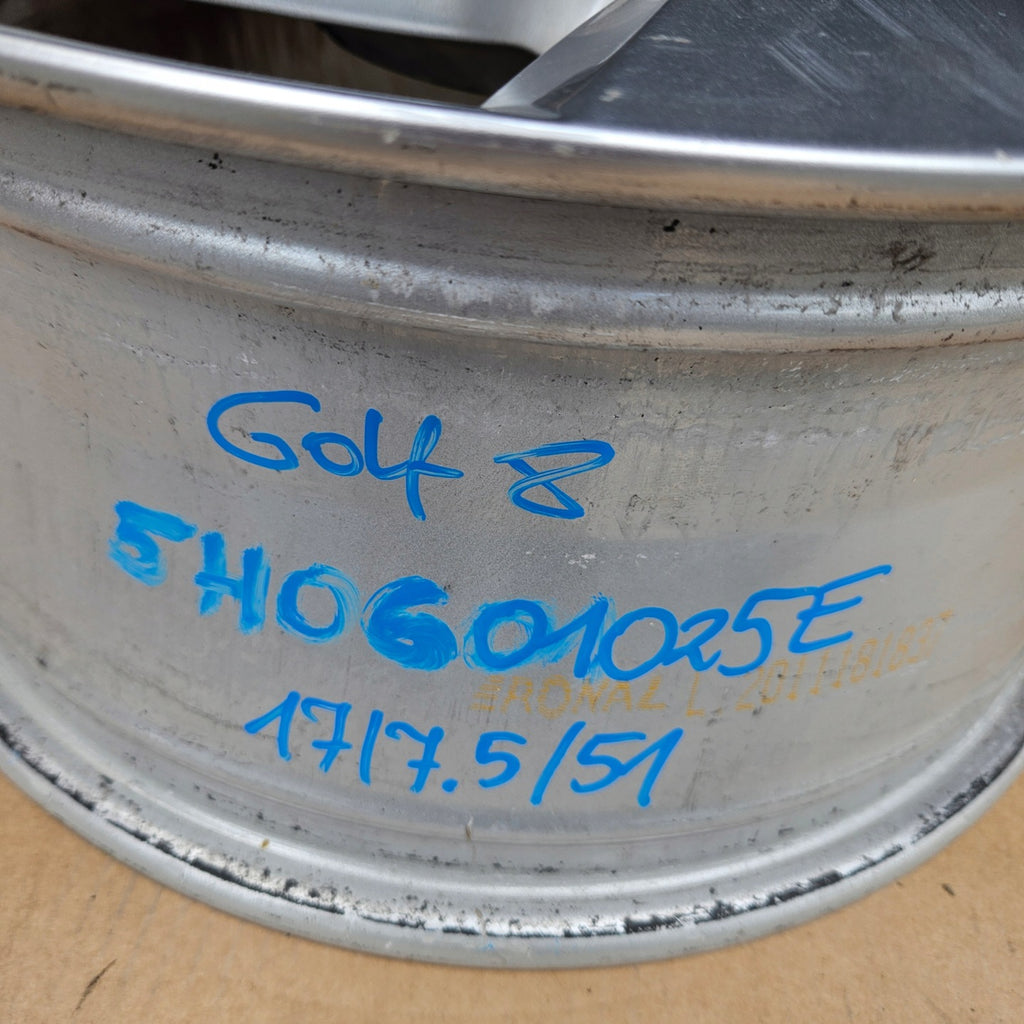 1x Alufelge 17 Zoll 7.5" 5x112 51ET 5H0601025E VW Golf Rim Wheel FEL3967425241sq