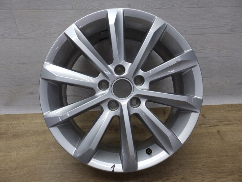 1x Alufelge 17 Zoll 6.5" 5x112 41ET Glanz Silber 3G0601025C VW Passat B8