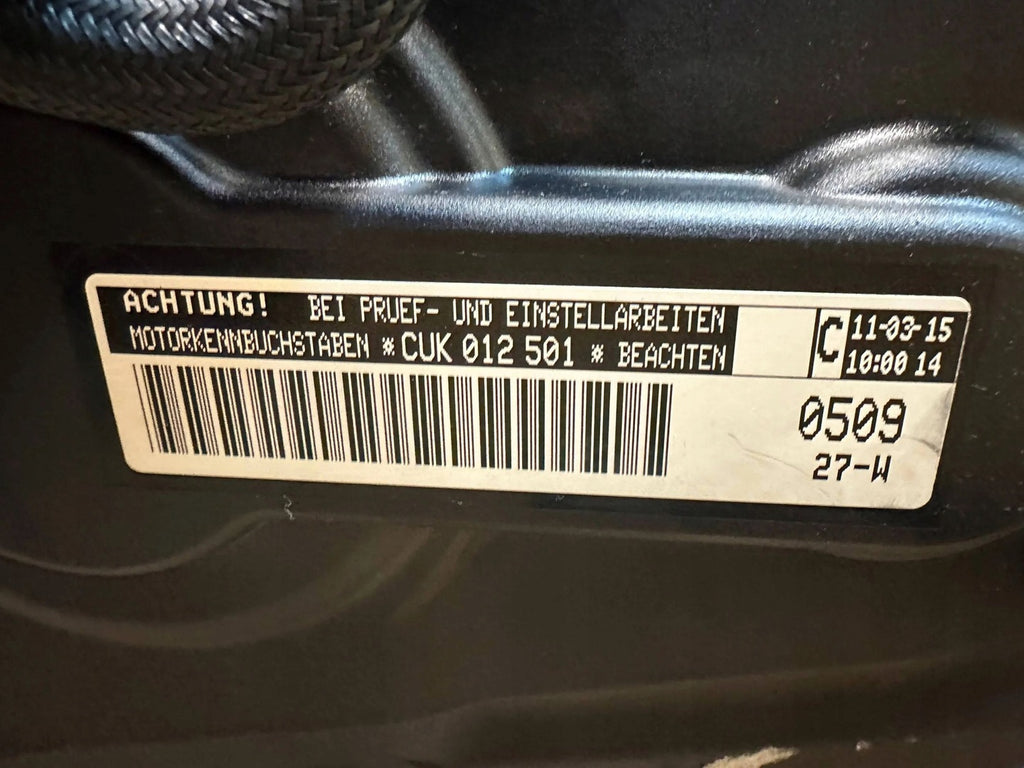 Motor VW Golf VII CUK 1.4 TSI 150PS 110kW 2015 Hybrid Engine Unkomplett