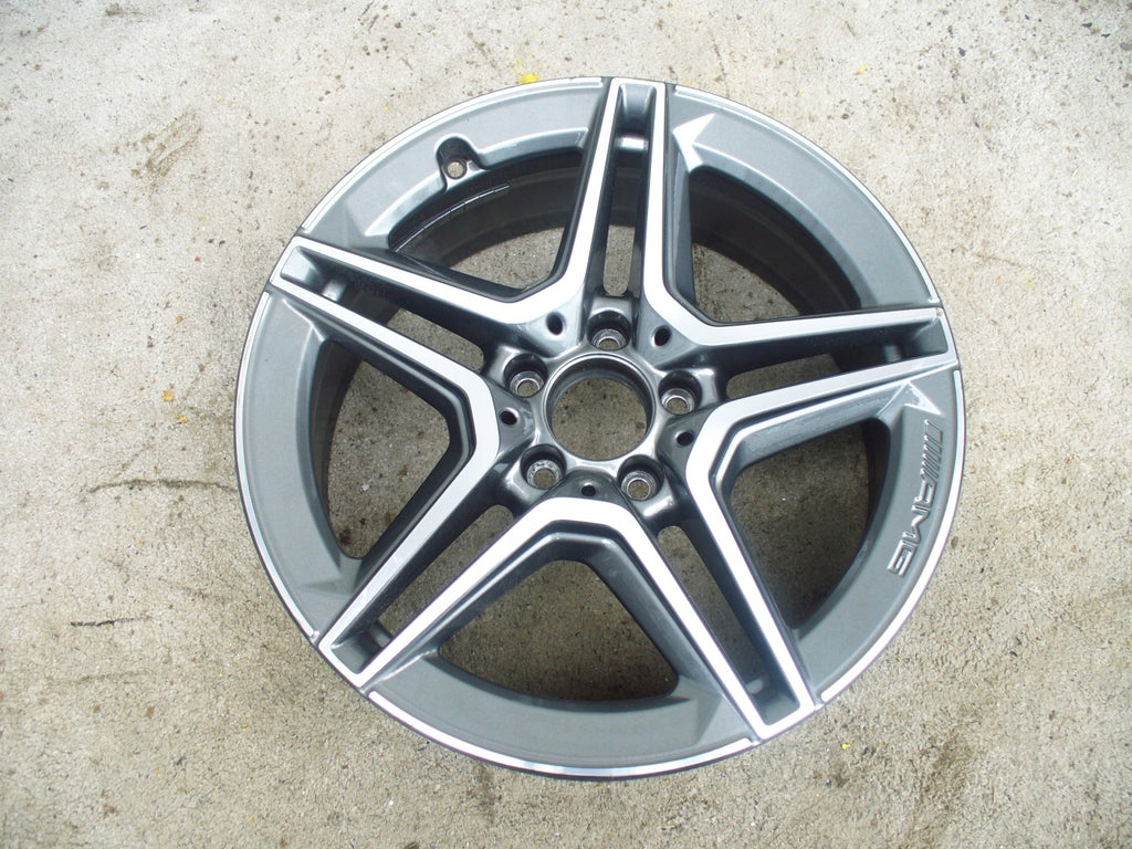 1x Alufelge 18 Zoll 7.5" 5x112 Schwarz A2054019500 Mercedes-Benz W205 A205 FEL6030185252cp