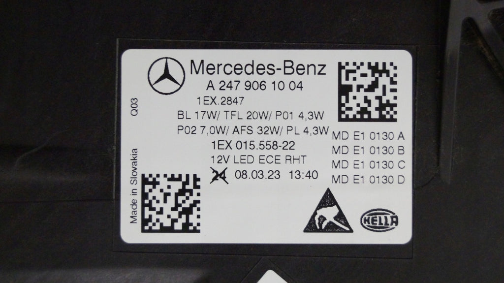 Frontscheinwerfer Mercedes-Benz 2479061004 LED Rechts Scheinwerfer Headlight SCH6373830470gh