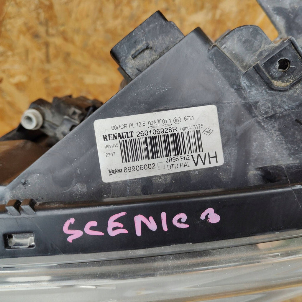 Frontscheinwerfer Renault Grand III Scenic 260106928R Rechts Headlight SCH7052631316fq
