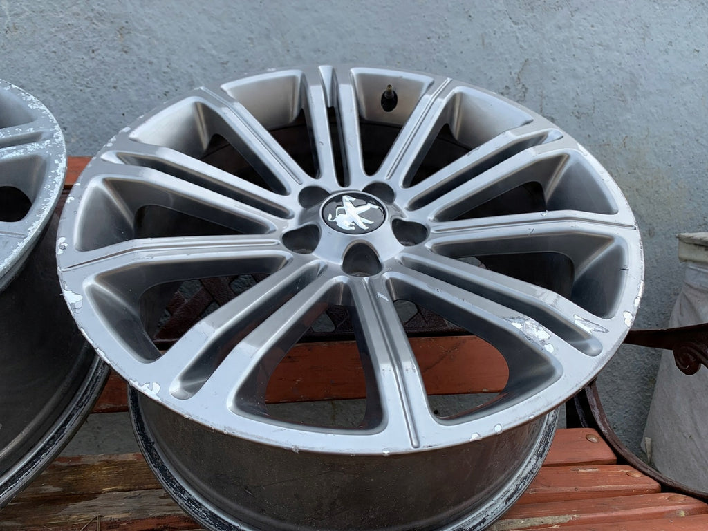 1x Alufelge 18 Zoll 8.0" 5x112 27ET Glanz Graphit 9673495377 Peugeot Rcz