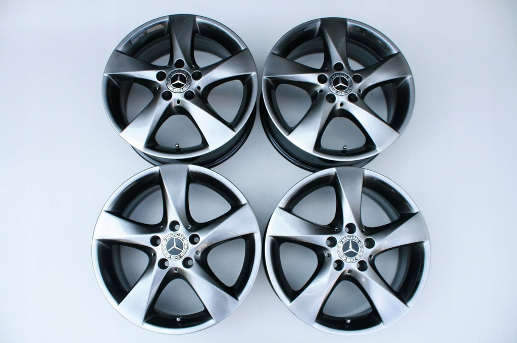 4x Alufelge 17 Zoll 7.0" 5x112 51ET Glanz Silber A4474012200 Mercedes-Benz Viano FEL8717680030op