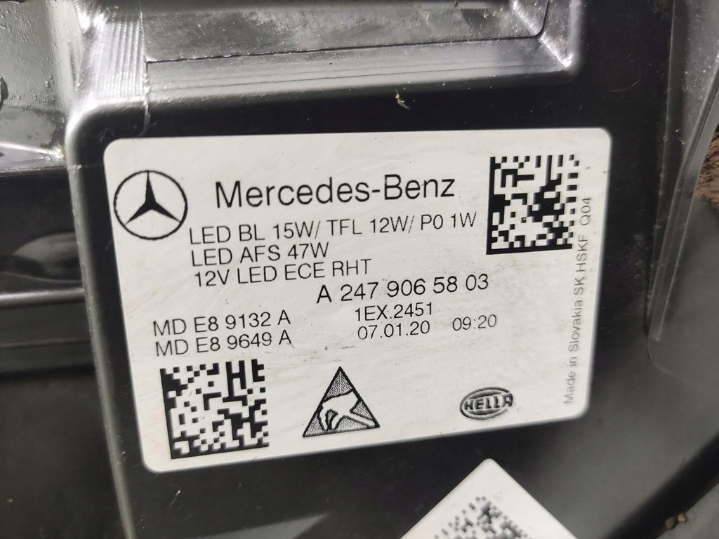 Frontscheinwerfer Mercedes-Benz W247 A2479065803 Full LED Rechts Headlight SCH4425875095jg