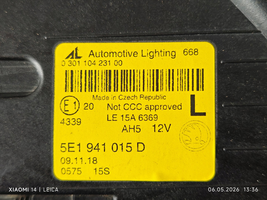 Frontscheinwerfer Skoda Octavia III 5E1941015F Links Scheinwerfer Headlight SCH6902955977mb
