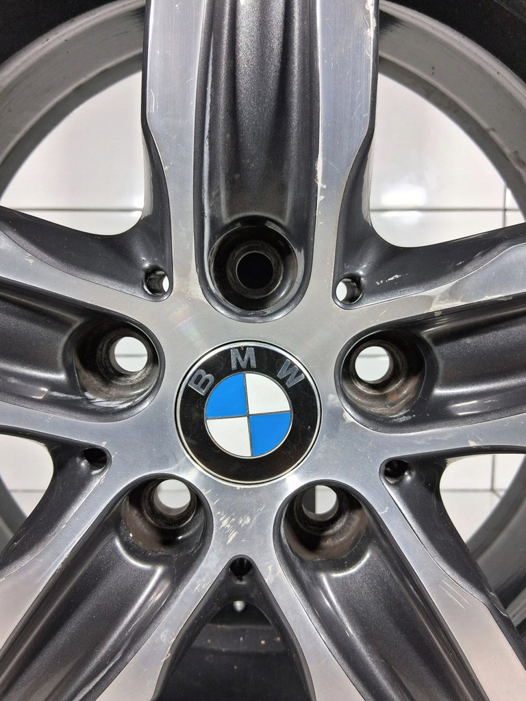 1x Alufelge 17 Zoll 7.0" 5x112 54ET Glanz Grau 6855091 BMW F45 F46 Rim Wheel FEL3764624772ew