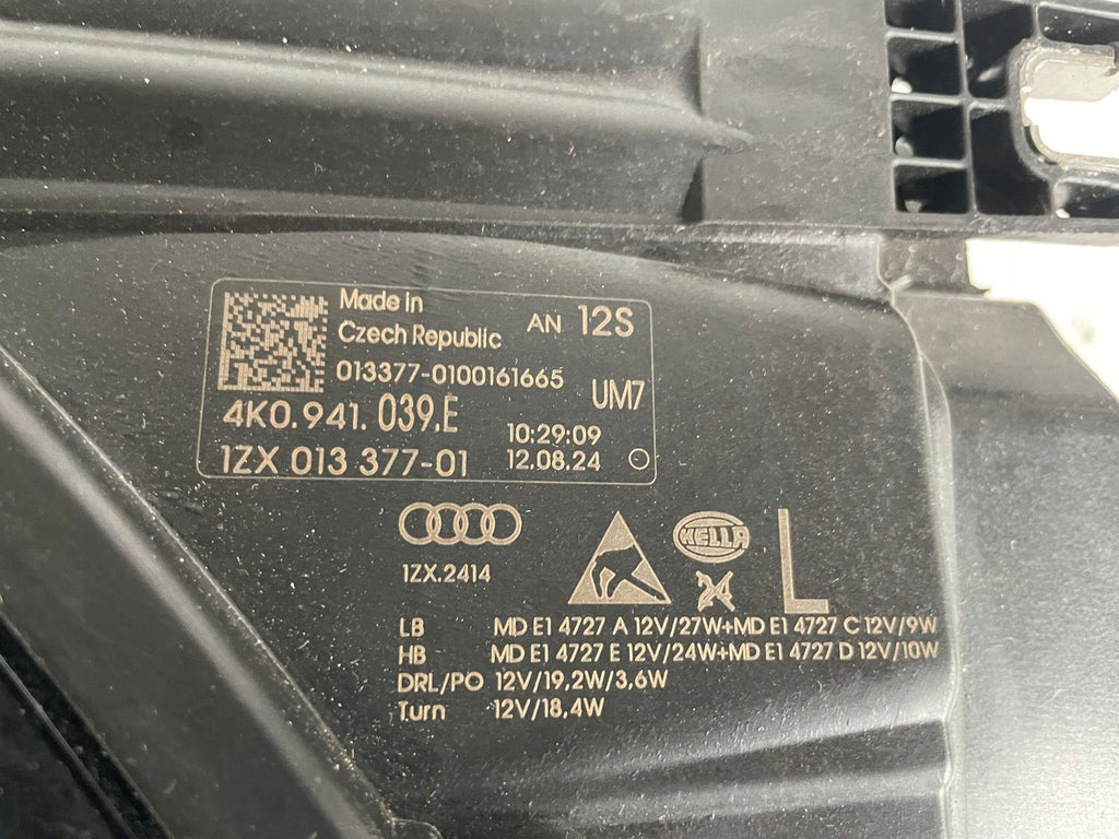 Frontscheinwerfer Audi A6 C8 4K0941039E LED Links Scheinwerfer Headlight SCH4012013554em
