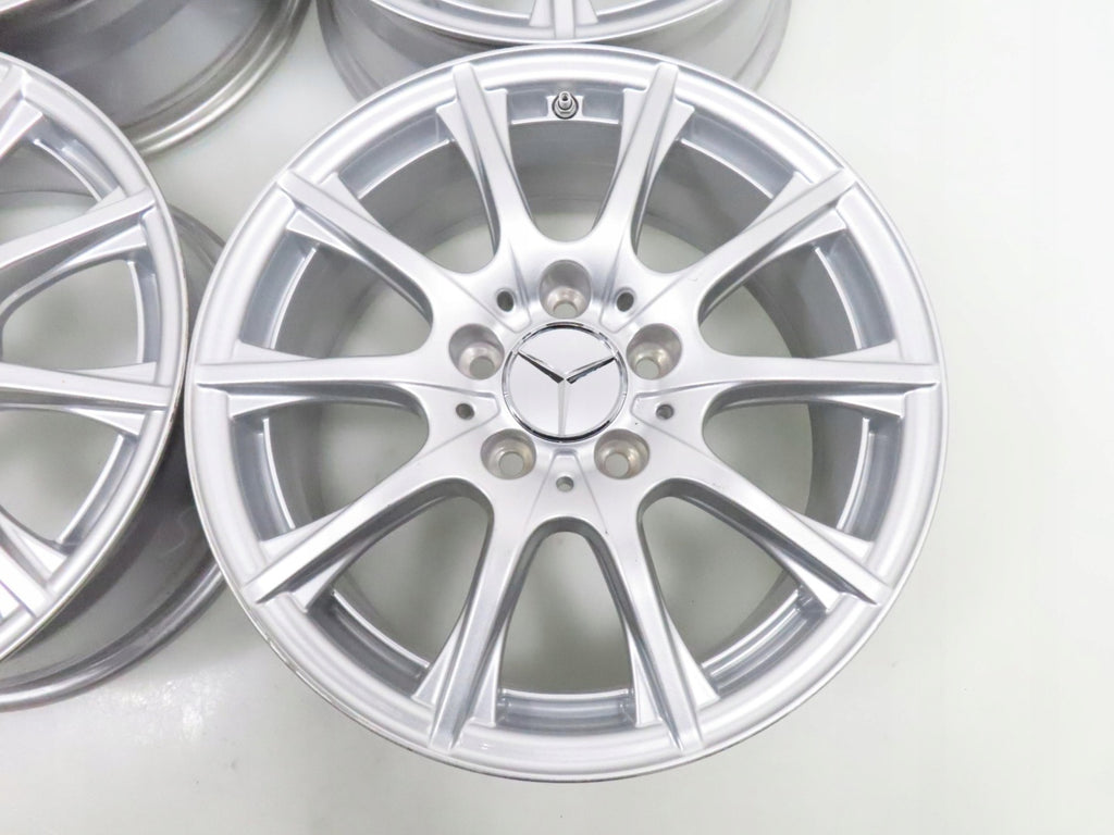 4x Alufelge 16 Zoll 6.5" 5x112 38ET Silber A2054012400 Mercedes-Benz A205 FEL5822344527vq