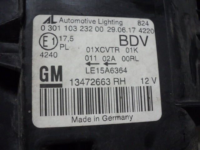 Frontscheinwerfer Opel Zafira C 13472663 Full LED Rechts Scheinwerfer Headlight