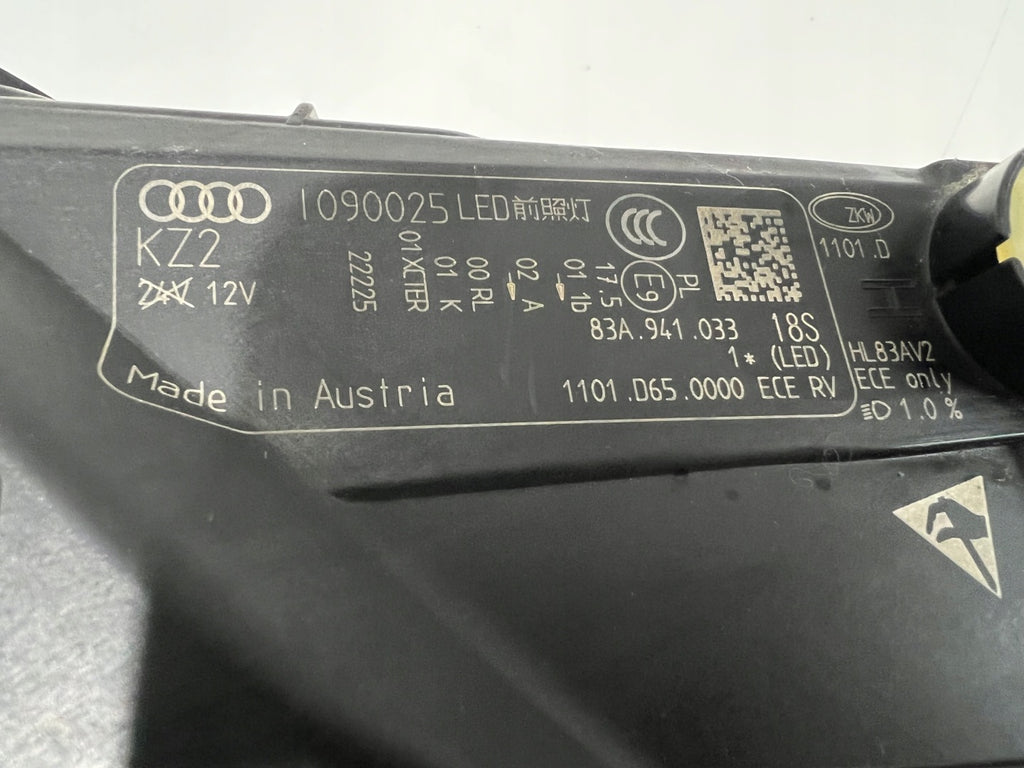 Frontscheinwerfer Audi Q3 83A941033 LED Links Scheinwerfer Headlight SCH2454516803no