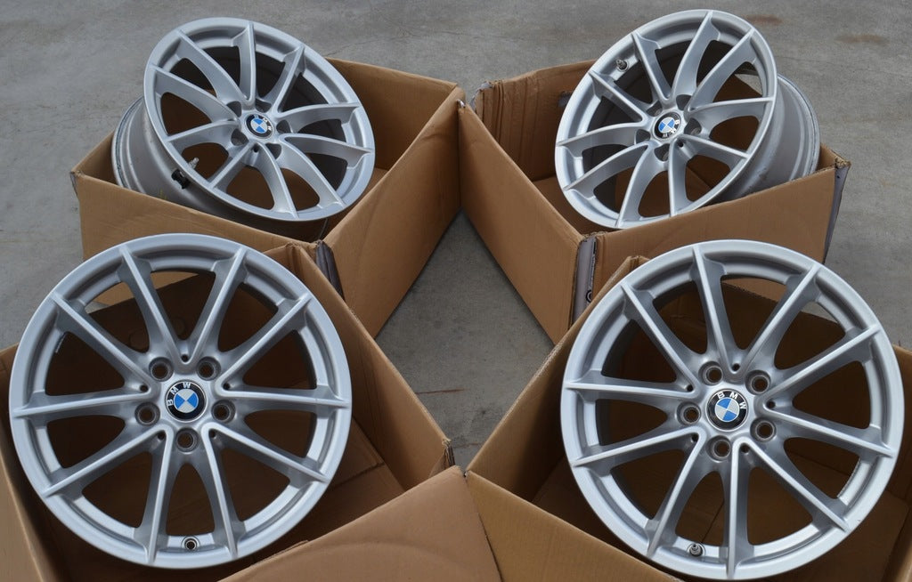 4x Alufelge 17 Zoll 7.5" 5x112 27ET Glanz Silber 6868217 BMW 5 G30 G20 Rim Wheel FEL7737645814oi