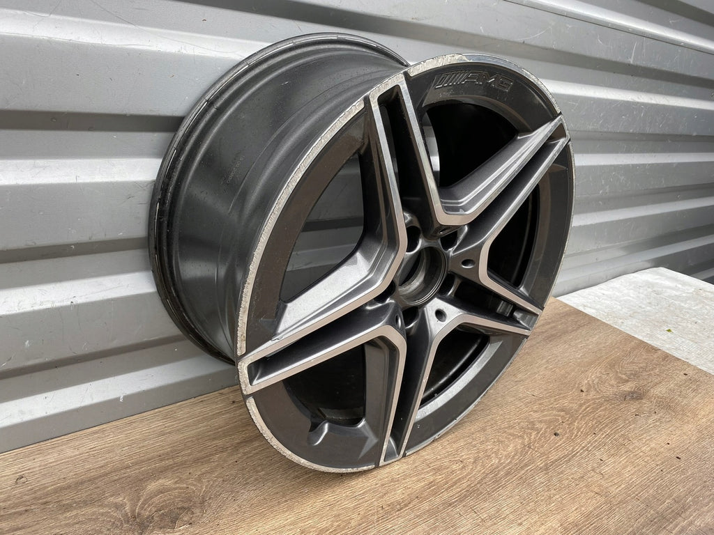 1x Alufelge 18 Zoll 8.5" 5x112 49ET Glanz Graphit A2054019600 Mercedes-Benz Amg