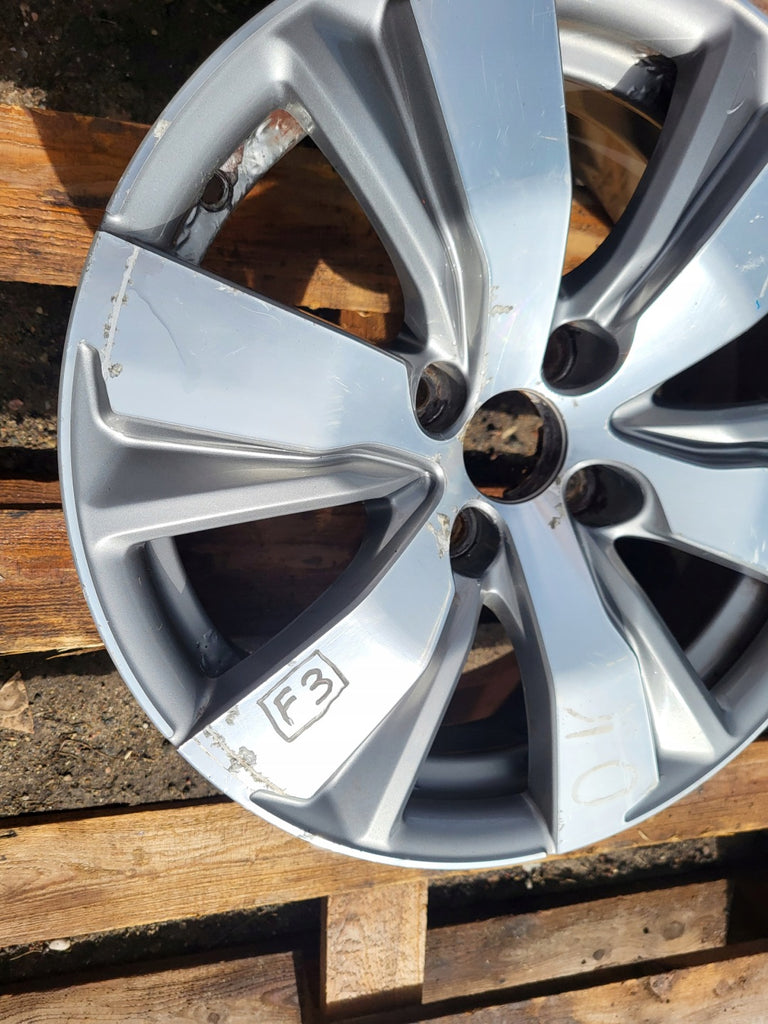 1x Alufelge 16 Zoll 6.5" 4x108 20ET Glanz Silber 9678398177 Peugeot 2008 I FEL3630627314ql