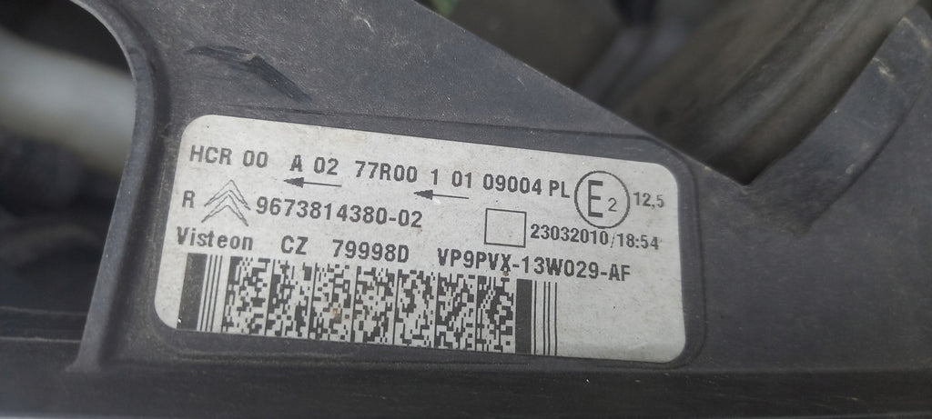 Frontscheinwerfer Citroën C3 Ds II 9673814380-02 Rechts Scheinwerfer Headlight SCH4301823497ke