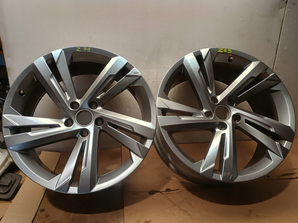 1x Alufelge 19 Zoll 8.5" 5x112 38ET Glanz 5NA601025AG VW Tiguan Rim Wheel FEL3582482012mh