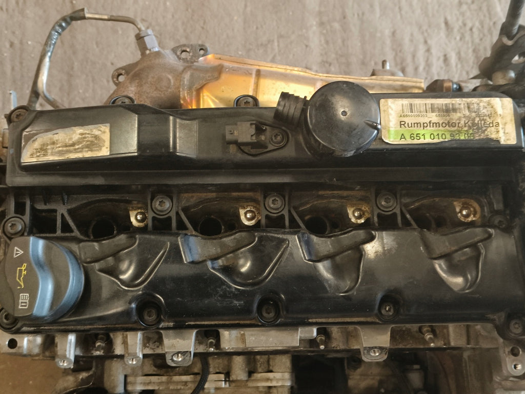 Motor Mercedes-Benz W176 W639 W204 W447 651911 2.2 CDI 154TKm Diesel Unkomplett