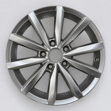 Load image into Gallery viewer, 1x Alufelge 16 Zoll 6.5&quot; 5x112 46ET Glanz Silber 5G0601025BQ VW Golf Rim Wheel