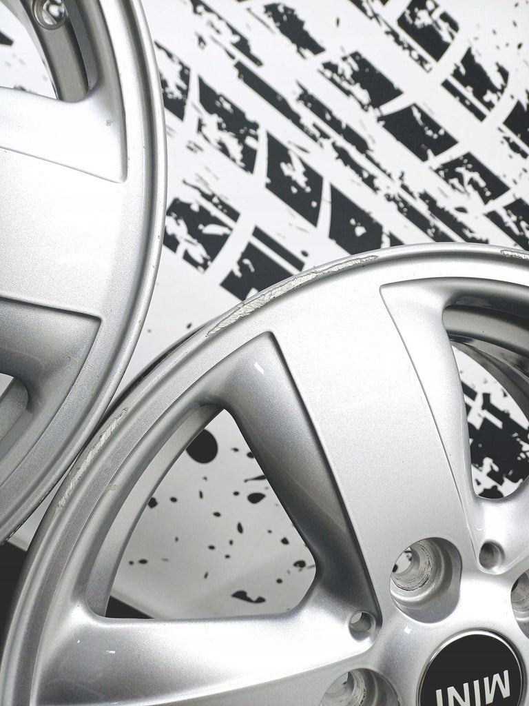 4x Alufelge 15 Zoll 5.5" 5x112 46ET Glanz Silber 6855101 Mini Rim Wheel