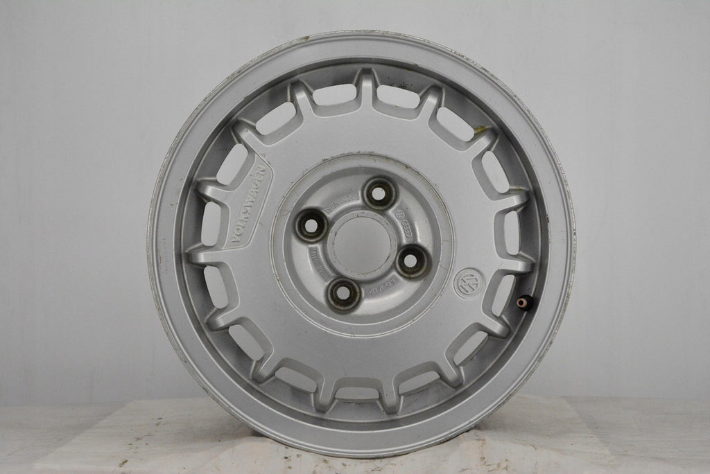 1x Alufelge 14 Zoll 6.0" 4x100 38ET Silber 191601025B VW Golf Ii Rim Wheel