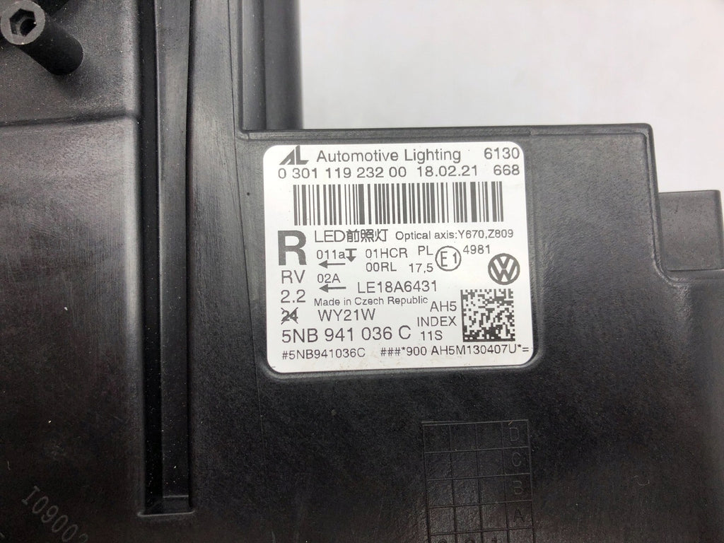 Frontscheinwerfer VW Tiguan 5NB941036 LED Rechts Scheinwerfer Headlight SCH3740746029gl