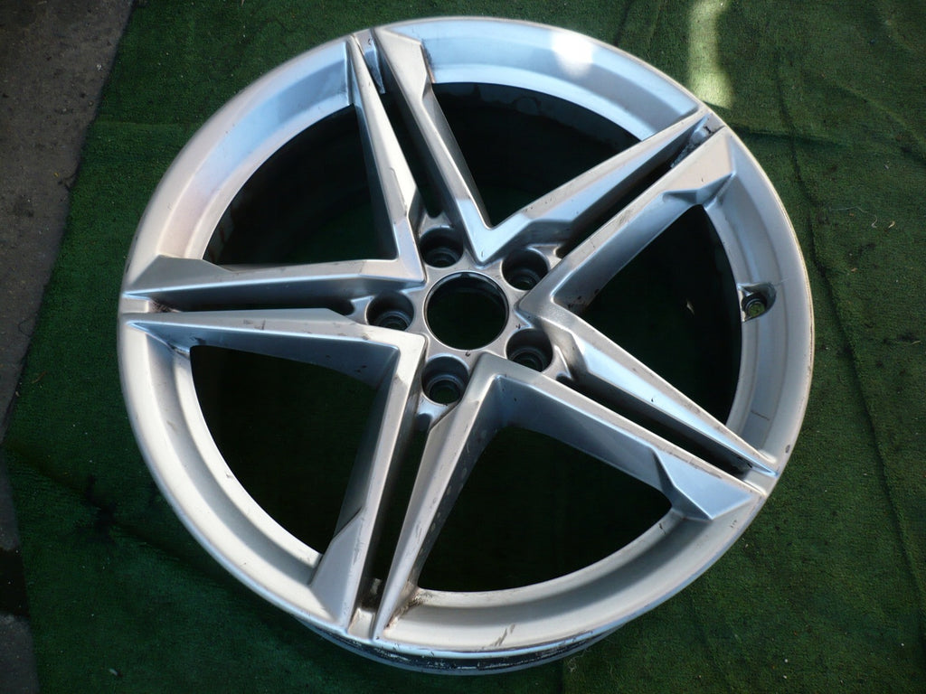 1x Alufelge 18 Zoll 8.0" 5x112 40ET Glanz Silber 8W0601025EC, 8W0601025EC Audi