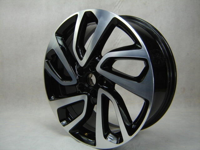 1x Alufelge 19 Zoll 7.5" 5x108 42ET Glanz Schwarz YP00064680 Opel Grandland X