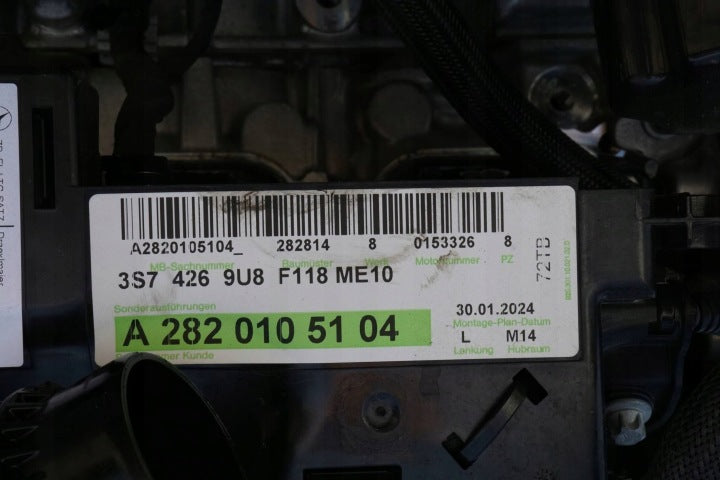 Motor Mercedes-Benz W247 W177 282814 1.3 CGI 24TKm 2023 Hybrid Engine Unkomplett MOT7496353071xx