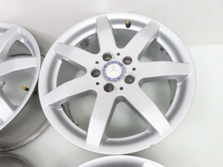 4x Alufelge 17 Zoll 7.5" 5x112 47 5ET Silber A2044015902 Mercedes-Benz W204 FEL5525695645on