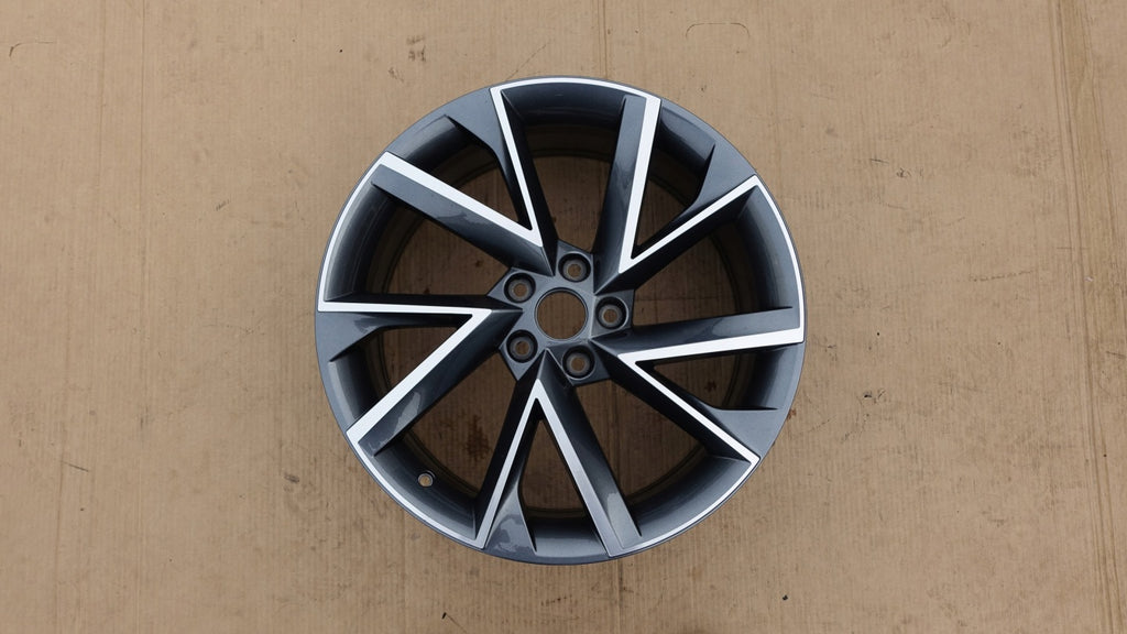 1x Alufelge 19 Zoll 8.0" 5x112 44ET Glanz Graphit 3V0601025AP Mg Rim Wheel FEL6652712382sy