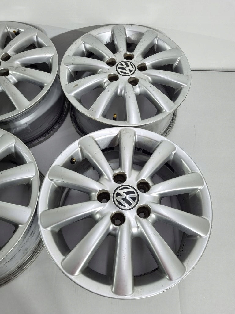 4x Alufelge 16 Zoll 7.0" 5x112 59ET Silber 7M3601025G VW I Rim Wheel FEL5779121852xj