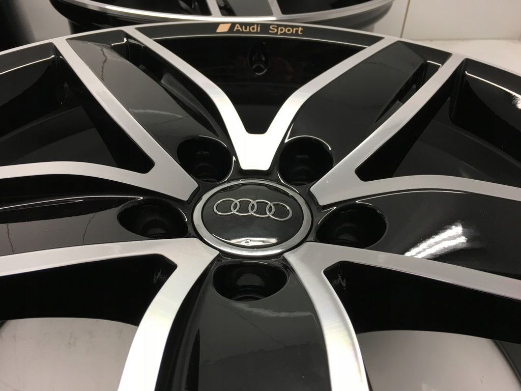 4x Alufelge 19 Zoll 8.0" 5x112 49ET Glanz Schwarz 8V0601025AS Audi A4 A3 I FEL4558394192ur